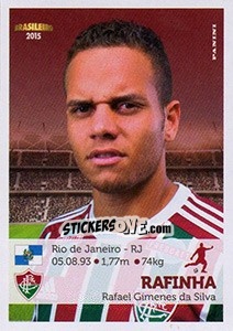 Sticker Rafinha - Campeonato Brasileiro 2015 n. 155 - Panini