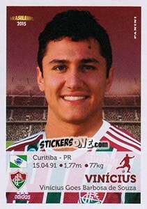 Sticker Vinicius - Campeonato Brasileiro 2015 n. 156 - Panini