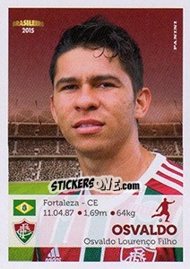 Cromo Osvaldo - Campeonato Brasileiro 2015 - Panini