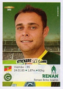 Cromo Renan - Campeonato Brasileiro 2015 n. 162 - Panini