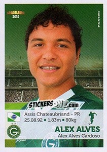 Sticker Alex Alves - Campeonato Brasileiro 2015 n. 164 - Panini