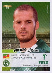 Sticker Fred - Campeonato Brasileiro 2015 n. 166 - Panini