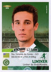 Cromo Liniker - Campeonato Brasileiro 2015 n. 171 - Panini