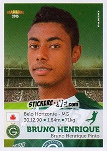 Cromo Bruno Henrique - Campeonato Brasileiro 2015 n. 173 - Panini