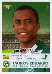 Cromo Carlos Eduardo - Campeonato Brasileiro 2015 n. 174 - Panini