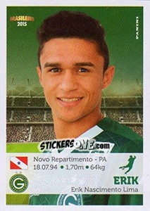 Sticker Erik - Campeonato Brasileiro 2015 - Panini