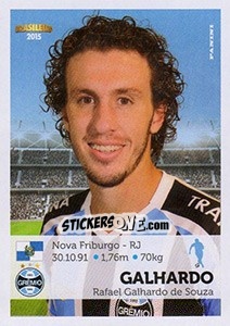Sticker Galhardo - Campeonato Brasileiro 2015 n. 179 - Panini
