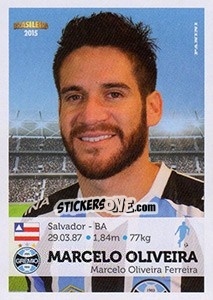 Sticker Marcelo Oliveira - Campeonato Brasileiro 2015 - Panini