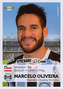 Figurina Marcelo Oliveira - Campeonato Brasileiro 2015 - Panini