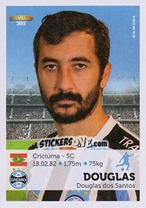 Sticker Douglas - Campeonato Brasileiro 2015 - Panini