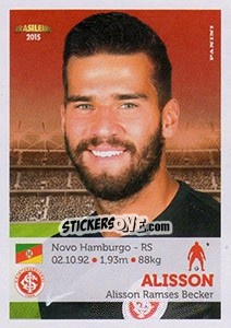 Sticker Alisson - Campeonato Brasileiro 2015 n. 193 - Panini