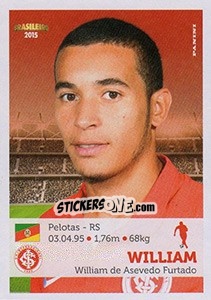 Sticker William - Campeonato Brasileiro 2015 n. 194 - Panini