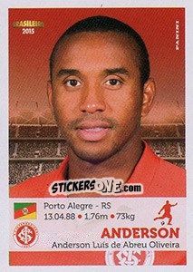 Sticker Anderson - Campeonato Brasileiro 2015 n. 200 - Panini