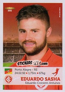 Sticker Eduardo Sasha - Campeonato Brasileiro 2015 n. 205 - Panini