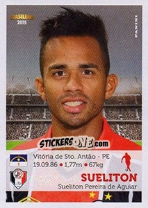 Sticker Sueliton - Campeonato Brasileiro 2015 - Panini