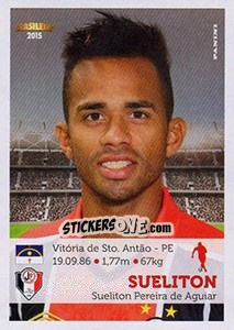 Sticker Sueliton - Campeonato Brasileiro 2015 n. 211 - Panini