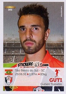 Sticker Guti - Campeonato Brasileiro 2015 n. 214 - Panini