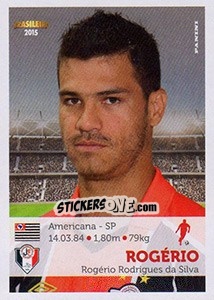 Sticker Rogério - Campeonato Brasileiro 2015 n. 215 - Panini