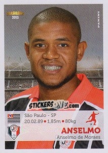 Sticker Anselmo - Campeonato Brasileiro 2015 n. 217 - Panini