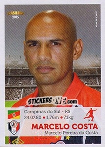 Sticker Marcelo Costa - Campeonato Brasileiro 2015 n. 219 - Panini