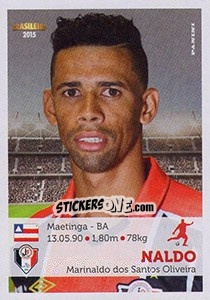 Sticker Naldo - Campeonato Brasileiro 2015 n. 220 - Panini