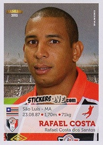 Sticker Rafael Costa - Campeonato Brasileiro 2015 - Panini