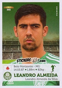 Cromo Leandro Almeida - Campeonato Brasileiro 2015 - Panini