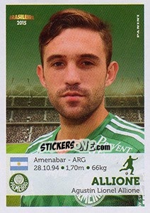 Sticker Allione - Campeonato Brasileiro 2015 n. 231 - Panini