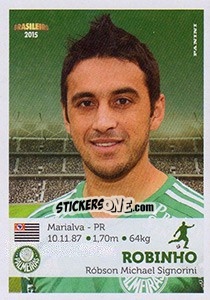 Sticker Robinho - Campeonato Brasileiro 2015 n. 235 - Panini