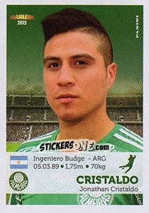 Sticker Cristaldo - Campeonato Brasileiro 2015 - Panini