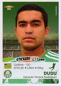 Sticker Dudu - Campeonato Brasileiro 2015 - Panini