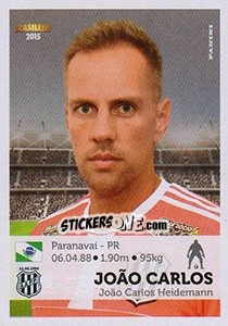 Cromo João Carlos - Campeonato Brasileiro 2015 n. 241 - Panini