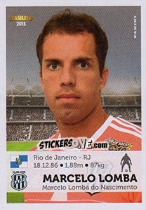 Cromo Marcelo Lomba - Campeonato Brasileiro 2015 n. 242 - Panini
