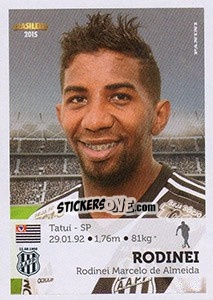 Cromo Rodinei - Campeonato Brasileiro 2015 n. 244 - Panini
