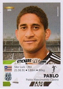 Sticker Pablo - Campeonato Brasileiro 2015 - Panini