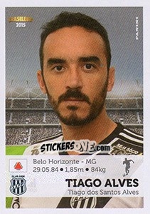Sticker Tiago Alves - Campeonato Brasileiro 2015 - Panini