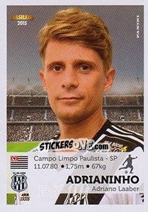 Cromo Adrianinho - Campeonato Brasileiro 2015 n. 248 - Panini