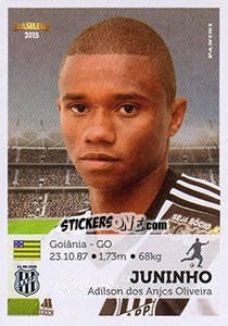 Figurina Juninho - Campeonato Brasileiro 2015 - Panini