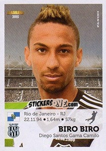 Cromo Biro Biro - Campeonato Brasileiro 2015 n. 253 - Panini