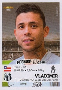 Sticker Vladimir - Campeonato Brasileiro 2015 - Panini