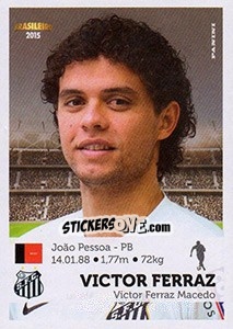 Sticker Victor Ferraz - Campeonato Brasileiro 2015 - Panini