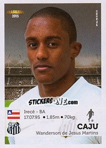 Sticker Caju - Campeonato Brasileiro 2015 n. 263 - Panini