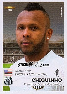 Sticker Chiquinho - Campeonato Brasileiro 2015 - Panini