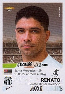 Sticker Renato - Campeonato Brasileiro 2015 n. 267 - Panini