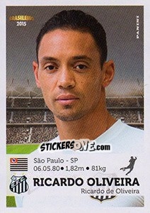 Sticker Ricardo Oliveira - Campeonato Brasileiro 2015 n. 272 - Panini