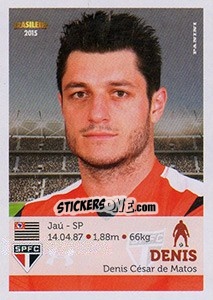 Sticker Denis - Campeonato Brasileiro 2015 n. 273 - Panini
