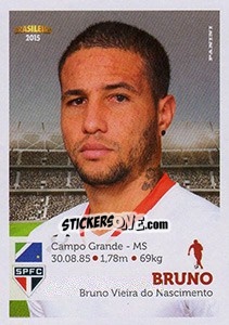Sticker Bruno - Campeonato Brasileiro 2015 n. 275 - Panini