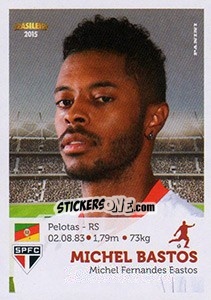 Sticker Michel Bastos - Campeonato Brasileiro 2015 n. 284 - Panini