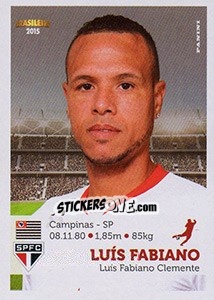 Sticker Luís Fabiano - Campeonato Brasileiro 2015 - Panini