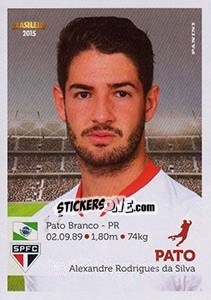 Figurina Pato - Campeonato Brasileiro 2015 - Panini